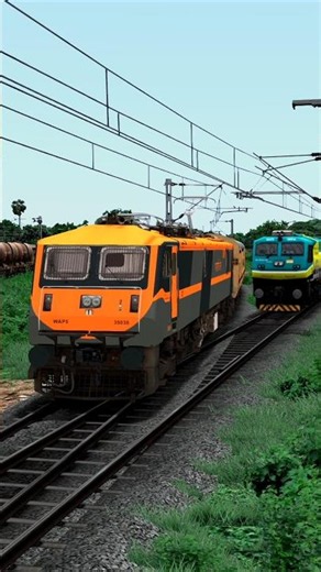 😱 Two Trains on Same Railroad l Train Simulator Games Videos #trainsimulator #train #traingame