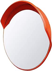 24 "Security Mirror PC Convex Traffic Mirror Wide Angle Curved Safety Mirror with Adjustable Wall mounting Bracket, eliminating Indoor and Outdoor Blind Spots (Color : Outdoor, Size : 24 inch)