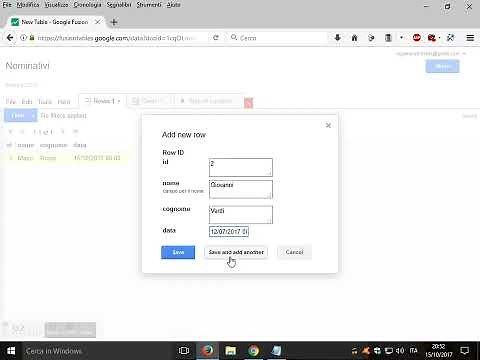 How to create Google Fusion tables