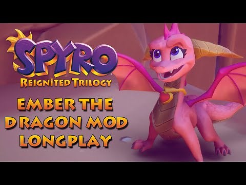 Spyro Reignited Trilogy (Spyro the Dragon) PC Full Longplay 120% Walkthrough - Ember the Dragon Mod