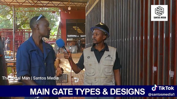 Sliding main gate #uganda#doorandwindow #maingate#buildinghouse