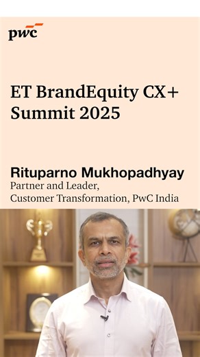 What does the future of customer experience look like? It’s bold, data-driven and powered by innovation. PwC India is proud to be the Presenting Sponsor of the ET BrandEquity CX Summit 2025, which will explore everything from cognitive and agentic AI in CX to customer lifetime value, retention, omnichannel strategies, conversational CRM, and more. Stay tuned for highlights and join us in shaping the future of CX innovation. #CustomerExperience #Transformation #ETCXPlus #CustomerExperience #CXSum