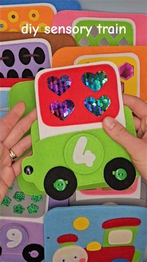 DIY Sensory Train Quiet Book – Step by Step