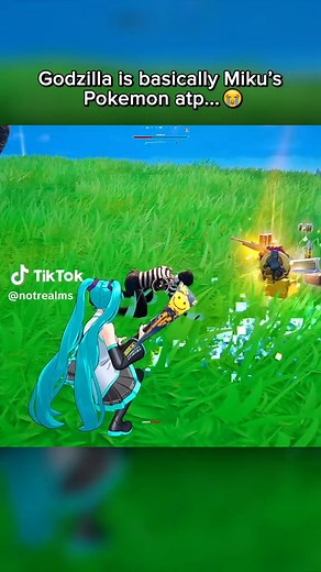 Miku and Godzilla: The Ultimate Fortnite Duo