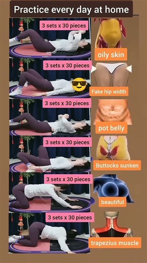 6 Best Exercises to Practice Every Day at Home | Belly Fat, Hips & Glutes 🔥