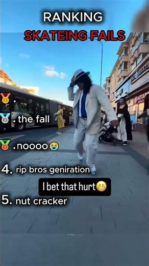 ranking best skating fails🛹(Roller Skate)