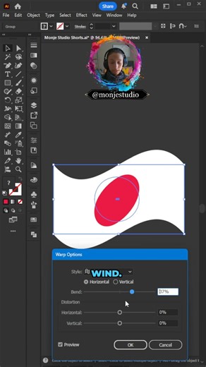 Monje Studio Tutorials: Make Flags Wave in Illustrator | Easy Trick