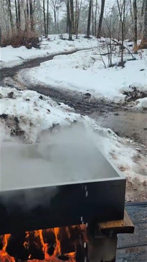 Open Fire Maple Boil in the Rain