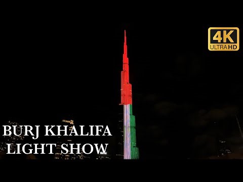 INSANE Burj Khalifa Pre-Firework Light Show | Dubai New Year | Dubai New Year Celebration