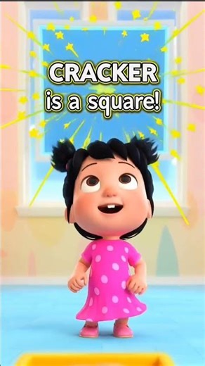 Learn the Square Shape! 🟦 4 Sides, All the Same! #kidslearning #shapes