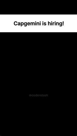 Lalit N. Prajapati on Instagram: "Capgemini is hiring! 🔥 - Position: Software Developer - Qualifications: Any Degree - Expected package: INR 4.5-7.4 LPA 👉 Follow & Comment “🙌” or Check “Link in Bio” ✅ #capgemini #jobshiring #freshers #reelkrofeelkro❤️ #sde"