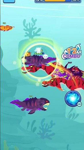 fish game, fish evolution, boss fight, gameplay, survival game, gaming, fish gameplay