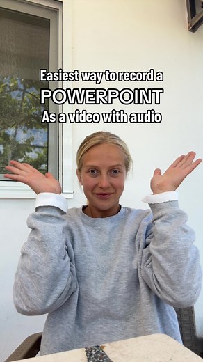 Record a powerpoint presentation as a video! #studentlife #studenthacks #schoolhacks #powerpointtutorial #powerpointpresentation #powerpointhacks #presentationtips #teacherlife #teacherhacks #studentproblems