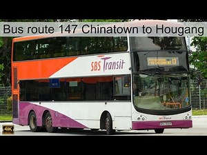 Exploring Singapore by Bus: A Sightseeing Journey on Route 147 from Chinatown to Hougang Interchange