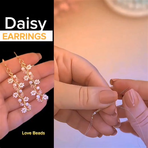 18K views · 600 reactions | How to bead a pair of daisy earrings...