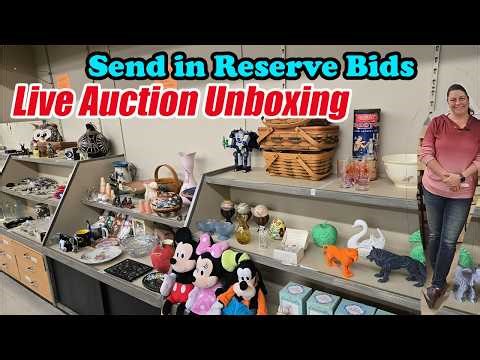 Live Auction Unboxing! Vintage, collectibles & fun finds—join me and send in your bids!