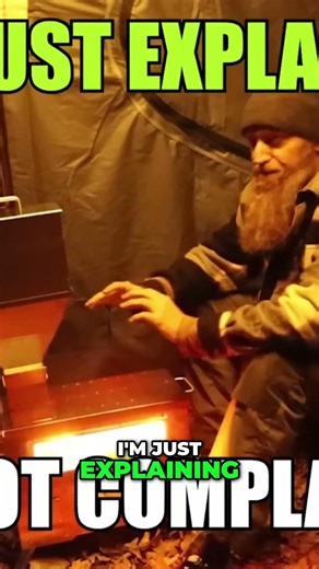 Surviving the Cold: Man's Love for the Wild Revealed! #shorts