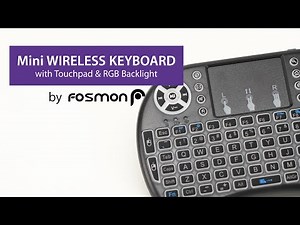 Fosmon Mini Wireless Keyboard w/ Easy Connect USB Receiver for PC, Mac, Xbox One, PS4