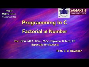Factorial of a Number in C Programming | Easy Program for Beginners | Step by Step Explanation