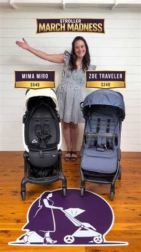 Vote for your favorite: Mima Miro vs Zoe Traveler! 16 Strollers complete and only one will win! You get to decide and every vote is an entry to win one of NINE travel strollers. Vote and comment your favorite for an entry to win a Chicco Presto Travel Stroller for this round (US only). 🙌🏼🙌🏼🙌🏼 @mimakids @Zoe #fold #MarchMadness #mimamiro #zoetraveler #stroller