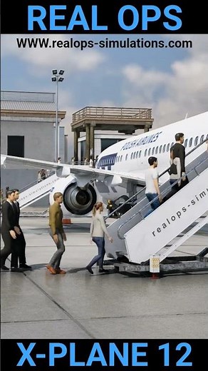Walking passengers X-PLANE 12 REALOPS simulations addon for real ground operations