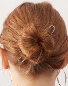 Reclaimed Vintage french hair pin in silver | ASOS