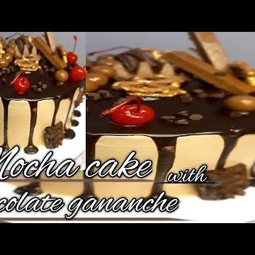 mocha cake with chocolate ganache / ayllyn's cakes ideas & pinoy recipes