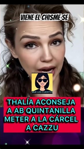 🟣Thalia aconseja a Ab Quintanilla prohibirle sus temas a Cazzu #shorts