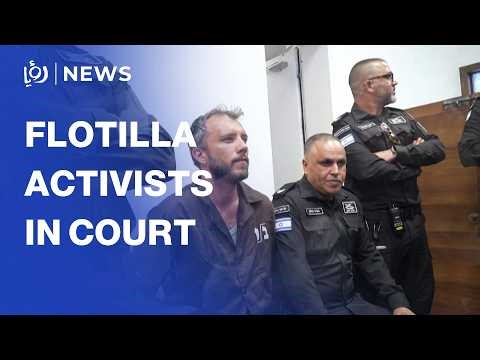 Two Gaza flotilla activists appear in 'Israeli' court