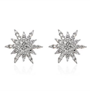 Shop LC Earrings Women Jewelry Gifts Stud for 925 Silver Diamond Cts 0.01 I Color I3