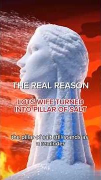 The Real Reason Lots Wife Turned into a pillar of Salt- The fall of Sodom and Gomorrah.