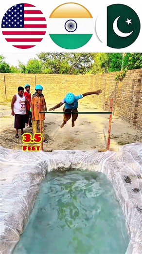Jumping Chalange In 3 Countries💪🏻🤩 #shorts #facts #shortvideo #viral #chalange