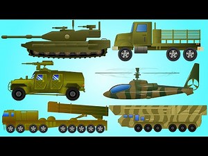Learn Army Vehicles | Military Vehicles & Submarine for Children | My Little TV