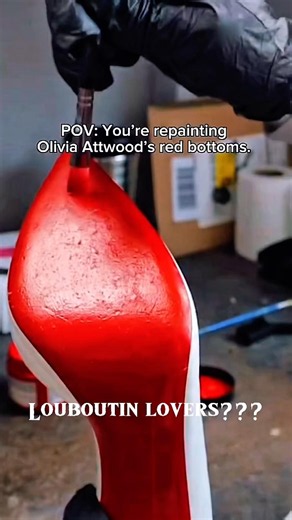 Let's Repaint Louboutin Heels ❤️👠 | DIY Red Bottom Restoration #Shorts#heels#louboutin #fashion