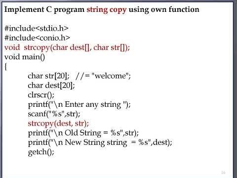 String in C Language string copy without libary function 27