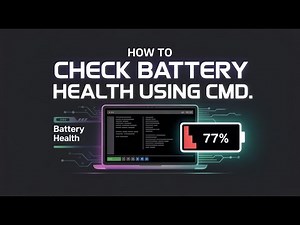 How to Check Battery Health using Command Prompt (CMD)