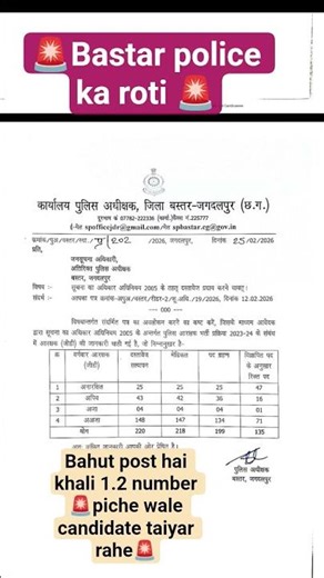 🚨 Bastar police candidate RTI 🚨 please subscribe my channel 🚨