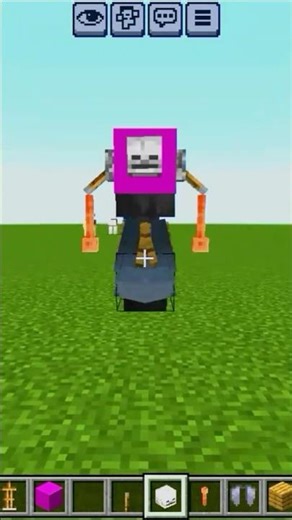 How to make skeleton robot in Minecraft #minecraft #viral #shorts #gaming