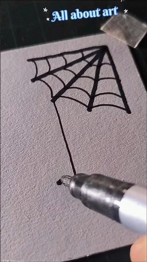 how to draw a spider