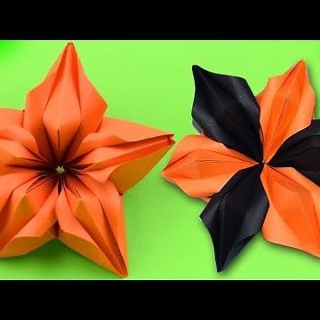 DIY Beautiful Origami Paper Flower - Step by Step Easy And Fast Origami Flower Tutorial