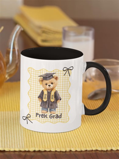 Custom Preschool Grad Name Personalized Mug, Personalized Mug for Kids,teddy Bear Mug for Boys, Girls Pre K Grad Gifts, Graduation Gifts - Etsy