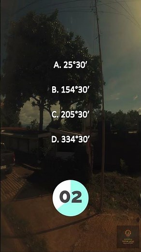 Bearing to Azimuth Conversion (SE Quadrant) | Surveying #shorts