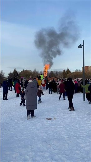 Санкт-Петербург Любашинский сад проводы Масленицы 2026г. #блины #масленица