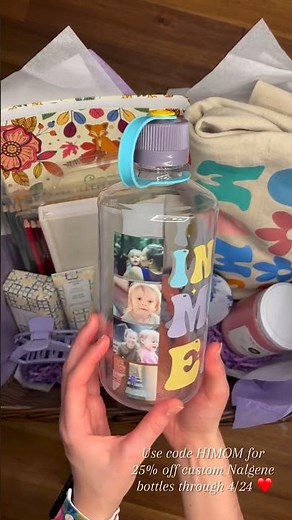 Use code HiMom for 25% off custom bottles at nalgene.com/customize through April 24 💐