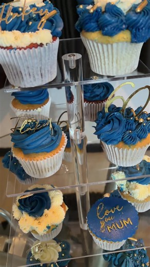 Cupcake Tower for Mama's Special Birthday