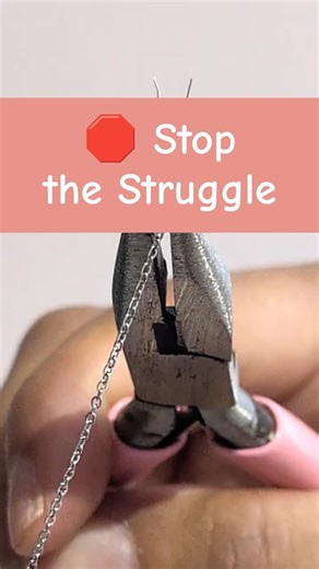 The tiny chain struggle How to Connect a Jump Ring to a Thin Chain