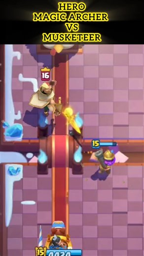 HERO MAGIC ARCHER VS MUSKETEER ☠️🔥 #clashroyale #viral #viralshort #viralvideos #gaming #video #win