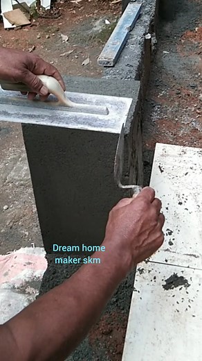 plastering tricks #plasteringtools #reelsviralシ | Dream home maker SKM