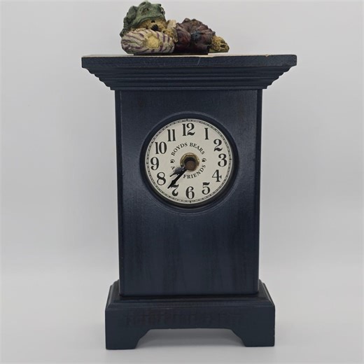 Boyds Bears Balley Ontime Clock Style 27600 1997 Teal Mantel Shelf Decor - Etsy