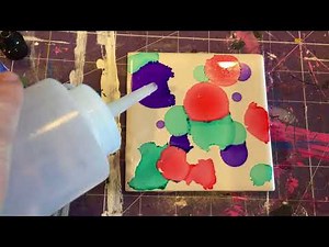 Making Alcohol Ink Coaster Tiles